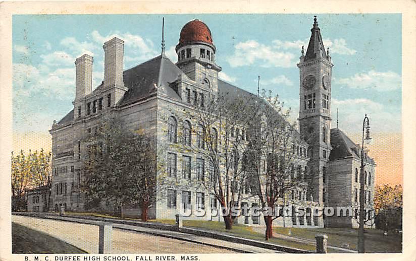 BMC Durfee High School - Fall River, Massachusetts MA Postcard