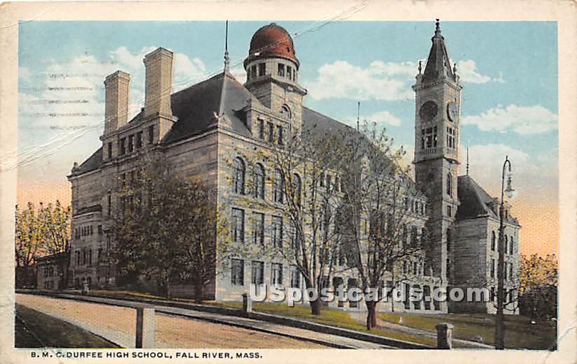 BMC Durfee High School - Fall River, Massachusetts MA Postcard
