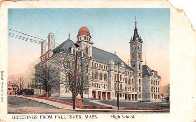 Greetings from Fall River  Massachusetts Postcard