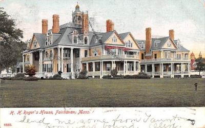 H.H. Roger's House Fairhaven, Massachusetts Postcard