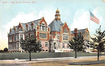 High School Fairhaven, Massachusetts Postcard