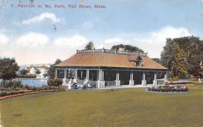 Pavilion in So. Park Fall River, Massachusetts Postcard