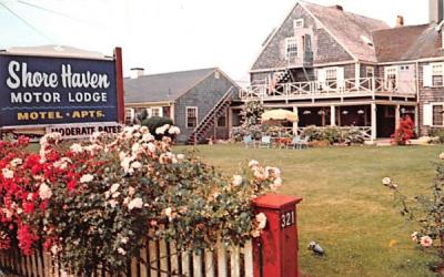 Shore Haven Motor Lodge Falmouth, Massachusetts Postcard