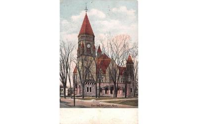 Town Hall Fairhaven, Massachusetts Postcard