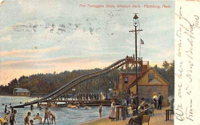 The Tobaggan Slide Fitchburg, Massachusetts Postcard