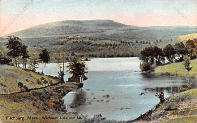 Wachusett Lake & Mt. Fitchburg, Massachusetts Postcard