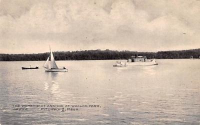 The Warship Fitchburg, Massachusetts Postcard