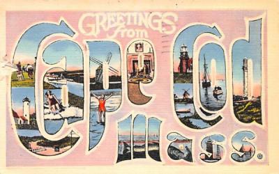 Greetings from Cape Cod Falmouth, Massachusetts Postcard