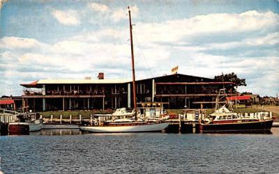 The Flying Bridge Restaurant Falmouth, Massachusetts Postcard