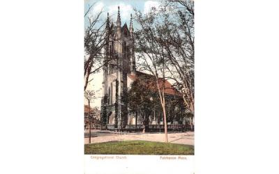 Congregational Church Fairhaven, Massachusetts Postcard