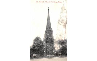 St. Bernard's Church Fitchburg, Massachusetts Postcard
