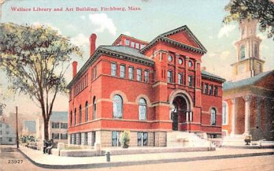 Wallace Library & Art Building Fitchburg, Massachusetts Postcard