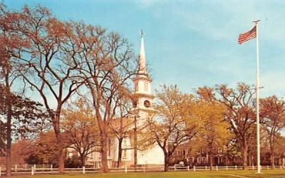 Falmouth Congregational Church Massachusetts Postcard