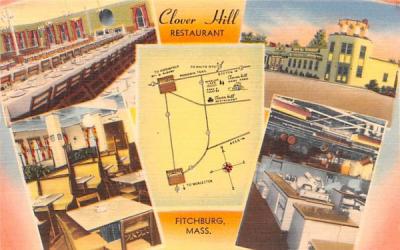 Clover Hill Restaurant Fitchburg, Massachusetts Postcard