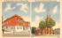 St. Bernard High School, & Church Fitchburg, Massachusetts Postcard