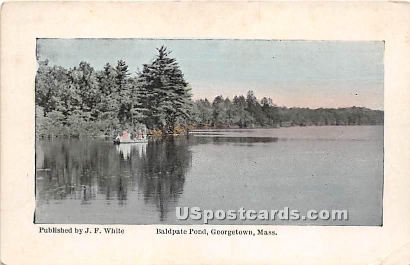 Baldpate Pond - Georgetown, Massachusetts MA Postcard
