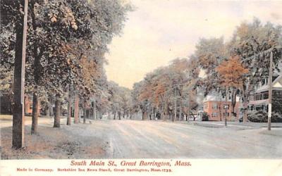 South Main St. Great Barrington, Massachusetts Postcard
