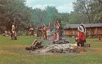 Indians preparing for a wedding feast Grafton, Massachusetts Postcard