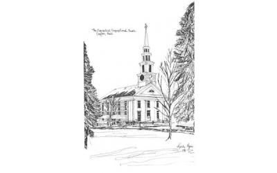 The Evangelical Congregational Church Grafton, Massachusetts Postcard