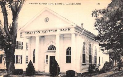 Grafton Savings Bank Massachusetts Postcard