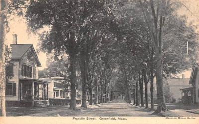 Franklin Street Greenfield, Massachusetts Postcard