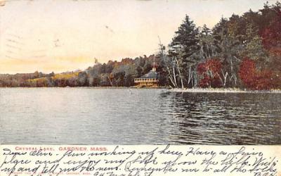Crystal Lake Gardner, Massachusetts Postcard