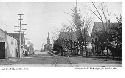 East Broadway Gardner, Massachusetts Postcard