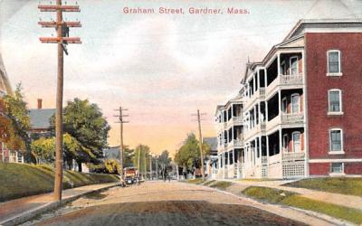 Graham Street Gardner, Massachusetts Postcard