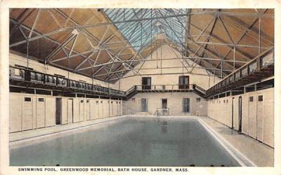 Swimming Pool Gardner, Massachusetts Postcard