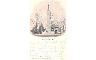 Monument Gardner, Massachusetts Postcard