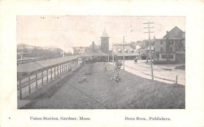 Union Station  Gardner, Massachusetts Postcard