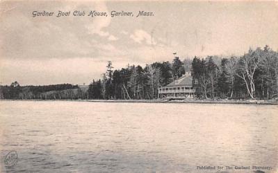 Gardner Boat Club House Massachusetts Postcard