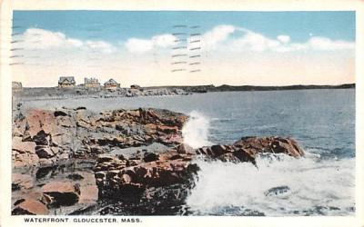 Waterfront Gloucester, Massachusetts Postcard