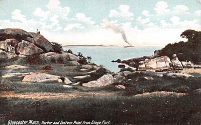 Harbor & Eastern Point from Stage Fort Gloucester, Massachusetts Postcard