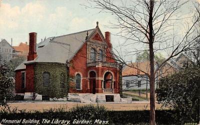 Memorial Building Gardner, Massachusetts Postcard