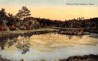 Dunn's Park Gardner, Massachusetts Postcard