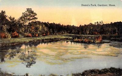 Dunn's Park Gardner, Massachusetts Postcard