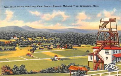 Greenfield Valley Massachusetts Postcard