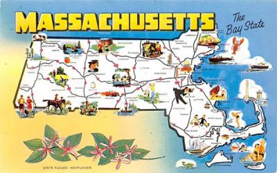 Massachusetts The Bay State Postcard