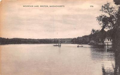 Mountain Lake Groton, Massachusetts Postcard