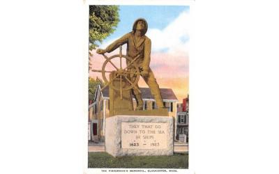 The Fisherman's Memorial Gloucester, Massachusetts Postcard