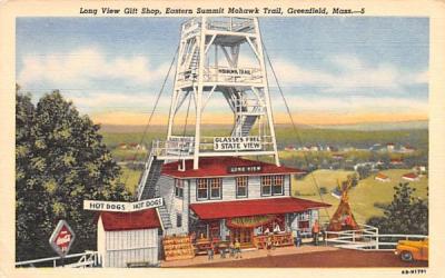 Long View Gift Shop Greenfield, Massachusetts Postcard