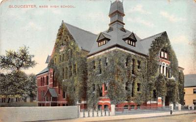 High School Gloucester, Massachusetts Postcard