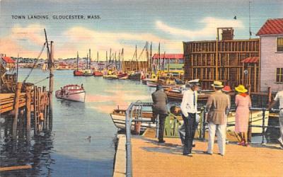 Town Landing Gloucester, Massachusetts Postcard