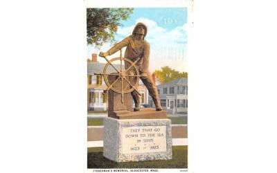 Fishermans' Memorial Gloucester, Massachusetts Postcard