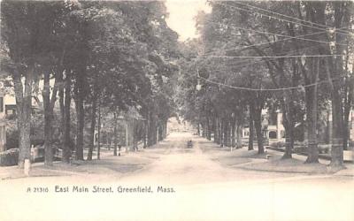 East Main Street Greenfield, Massachusetts Postcard