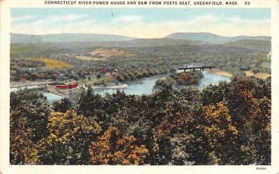 Connecticut River Powder House Greenfield, Massachusetts Postcard
