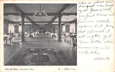 The Devens Greenfield, Massachusetts Postcard