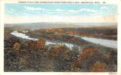Turner's Falls  Greenfield, Massachusetts Postcard