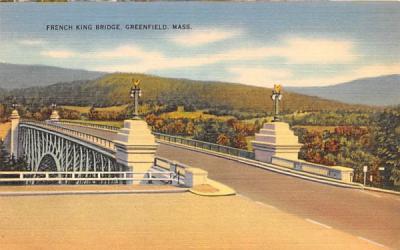 French King Bridge Greenfield, Massachusetts Postcard